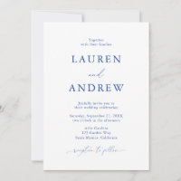 Marseille Bleu Simple Minimalist 3 Wedding