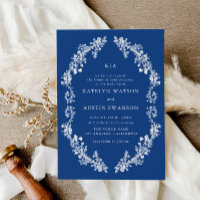 Marseille Bleu vintage floral wedding