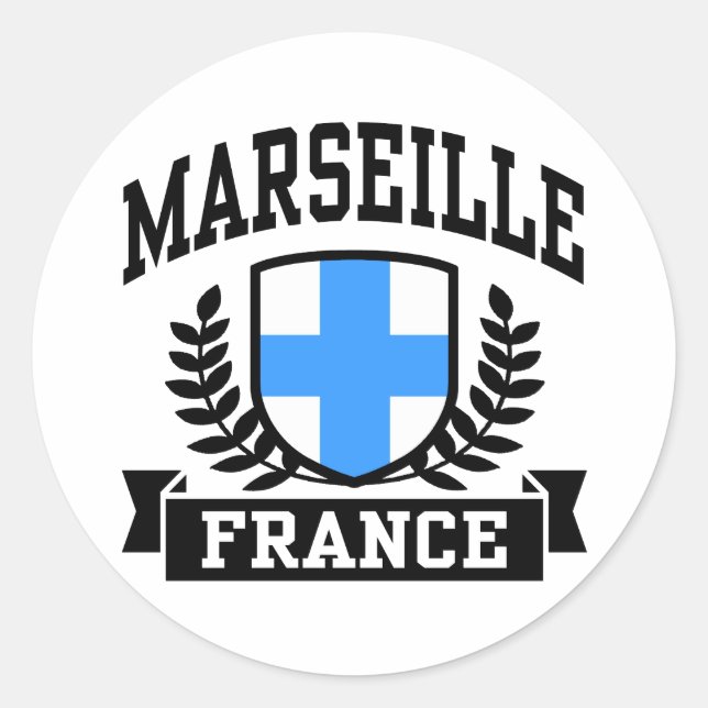 Marseille Classic Round Sticker (Front)