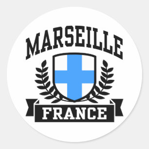 Marseille Classic Round Sticker