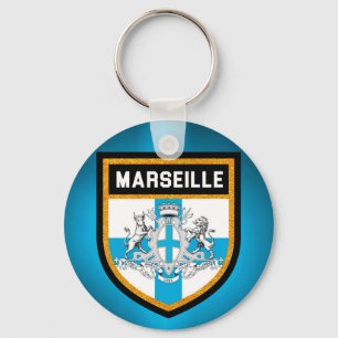 Marseille Flag Key Ring