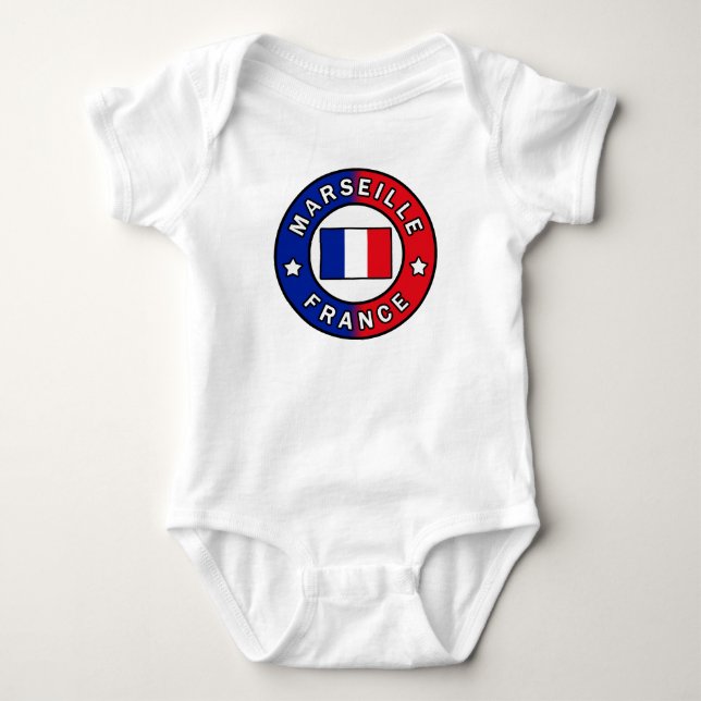 Marseille France Baby Bodysuit (Front)