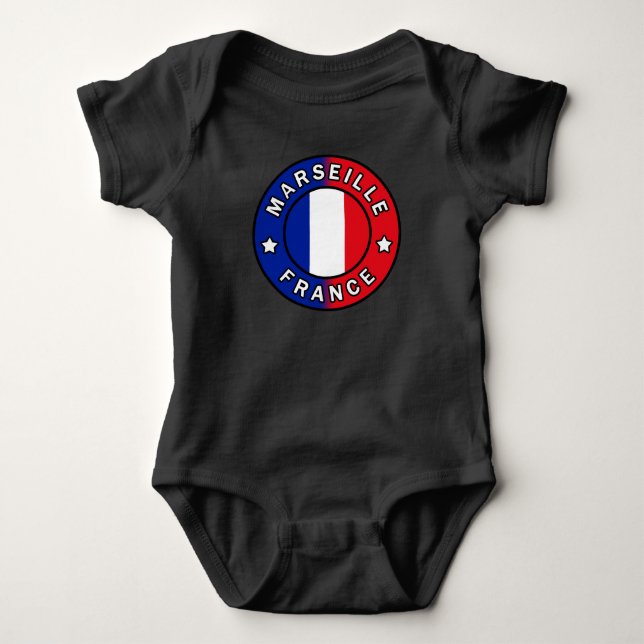 Marseille France Baby Bodysuit (Front)