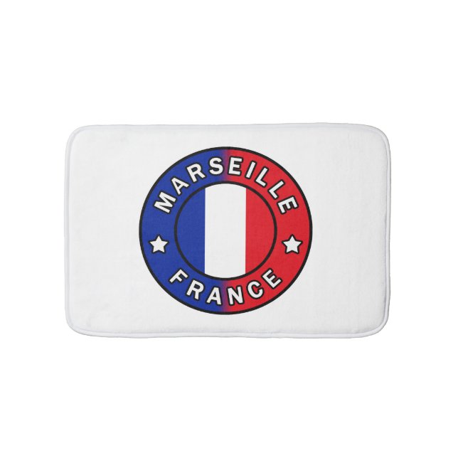 Marseille France Bath Mat (Front)