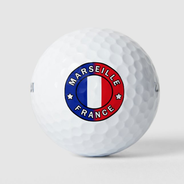 Marseille France Golf Balls (Front)