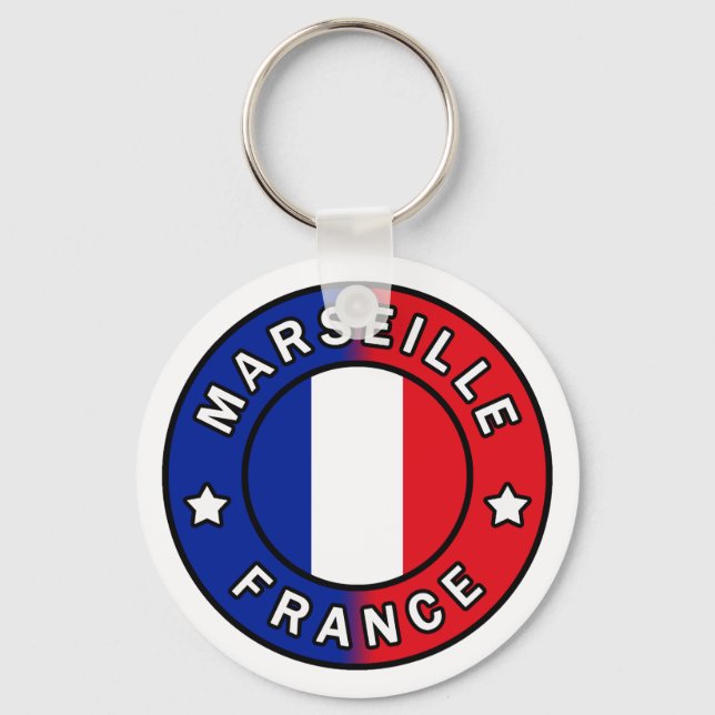Marseille France Key Ring (Front)