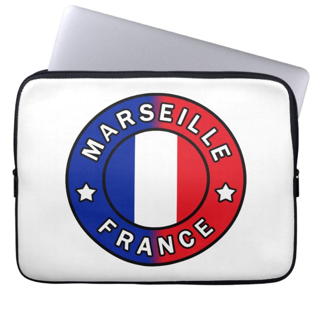 Marseille France Laptop Sleeve (Front)