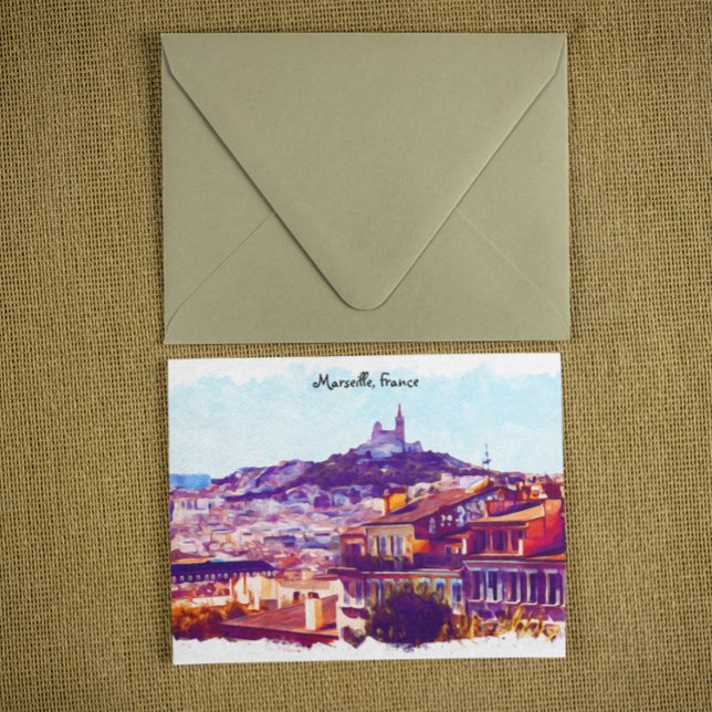 Marseille France Panorama View Postcard (marseille france panorama view postcard)