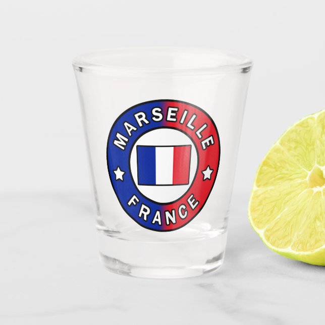 Marseille France Shot Glass (Front)