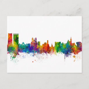 Marseille France Skyline Postcard