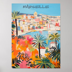 Marseille France Travel City Wall Art Aesthetic