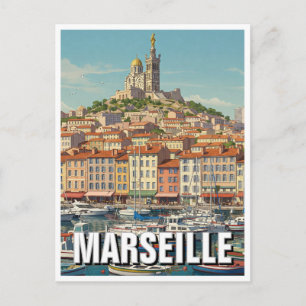 Marseille France Travel Postcard