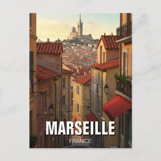 Marseille France Travel Postcard (Front)