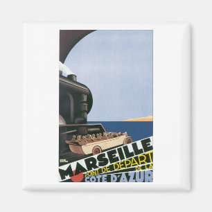 Marseille Point de Dpart del Cote ' Azur Magnet