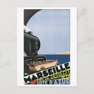 Marseille Point de Dpart del Cote ' Azur Postcard