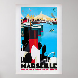 Marseille, Porte de l'Afrique du Nord by Roger Poster