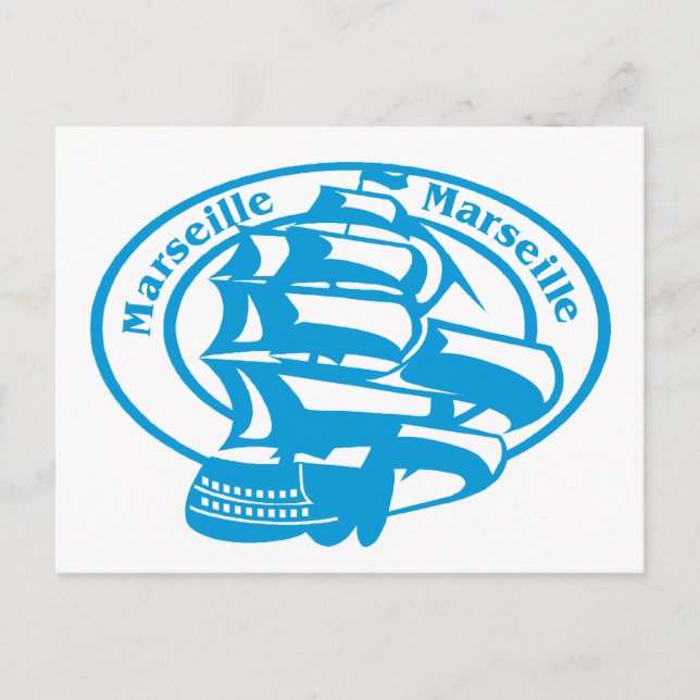 Marseille Stamp Postcard (Front)