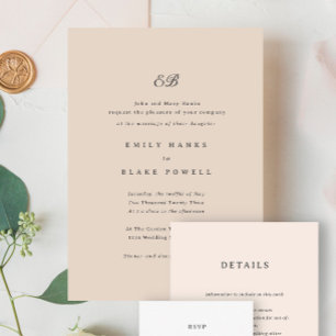 Marseille Wedding Invitation