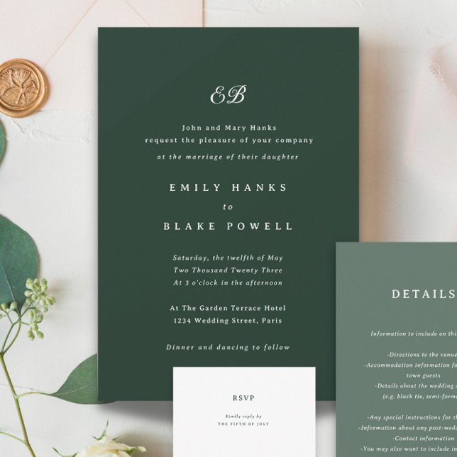 Marseille Wedding Invitation (Creator Uploaded)
