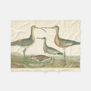 Marsh Bird Curlew Snipe Birding Fleece Blanket