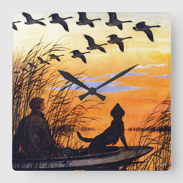 Marsh by Paul Bransom Square Wall Clock (Front)