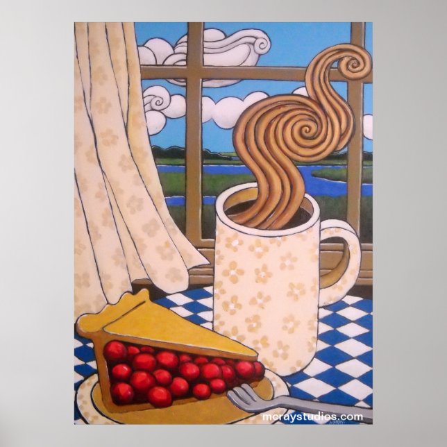 "Marsh & Clouds" Poster (Front)