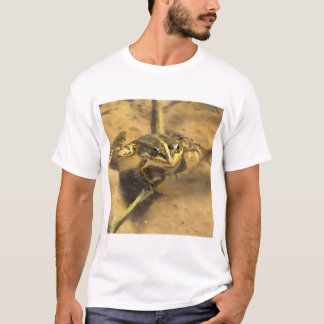 Marsh Frog Immersed In River Water Painting T-Shirt
