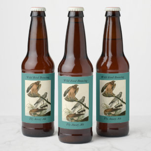 Marsh Hawk from Audubon's Birds of America Beer Bottle Label