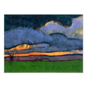 Marsh Landscape with a Mill   Emil Nolde   Photo Print