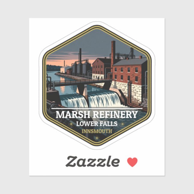 Marsh Refinery Lower Falls Innsmouth Vintage Trave (Sheet)