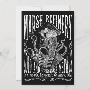 Marsh Refining Company Innsmouth Lovecraft Invitation