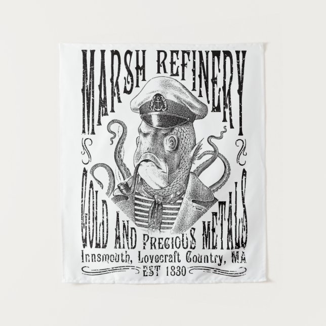 Marsh Refining Company Innsmouth Lovecraft Tapestry (Front)