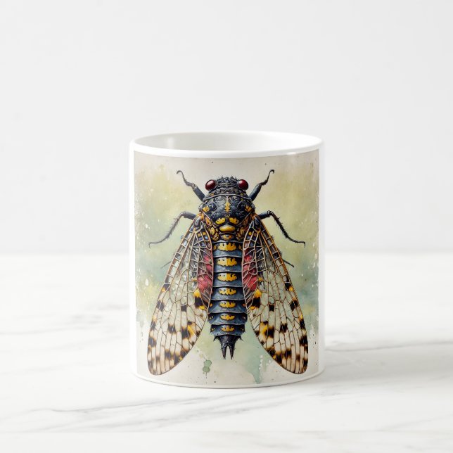 Marsh Treader Insect 180724IREF202 - Watercolor Coffee Mug (Center)