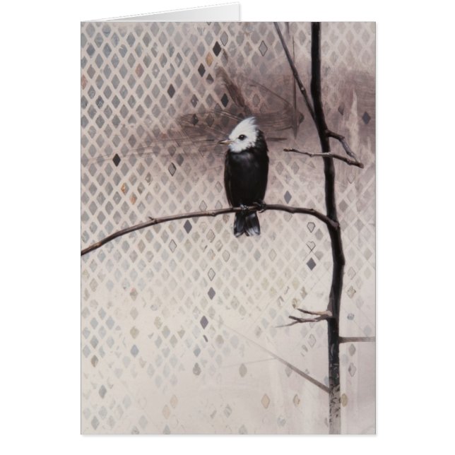 Marsh Tyrant Blank Card by Andrew Denman (Front)