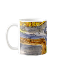 Marsh Watercolor on coffee mug