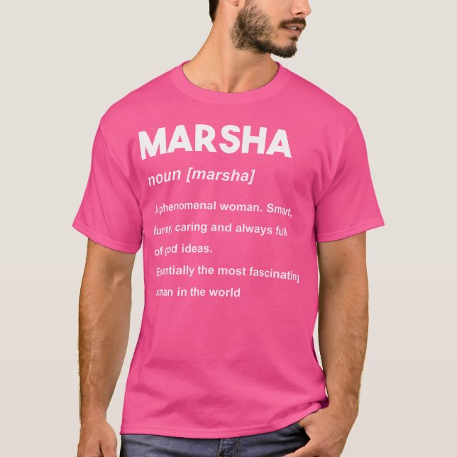 Marsha Name T-Shirt (Front)