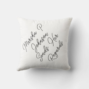 Marsha P. Johnson Sends Her Regards Cushion