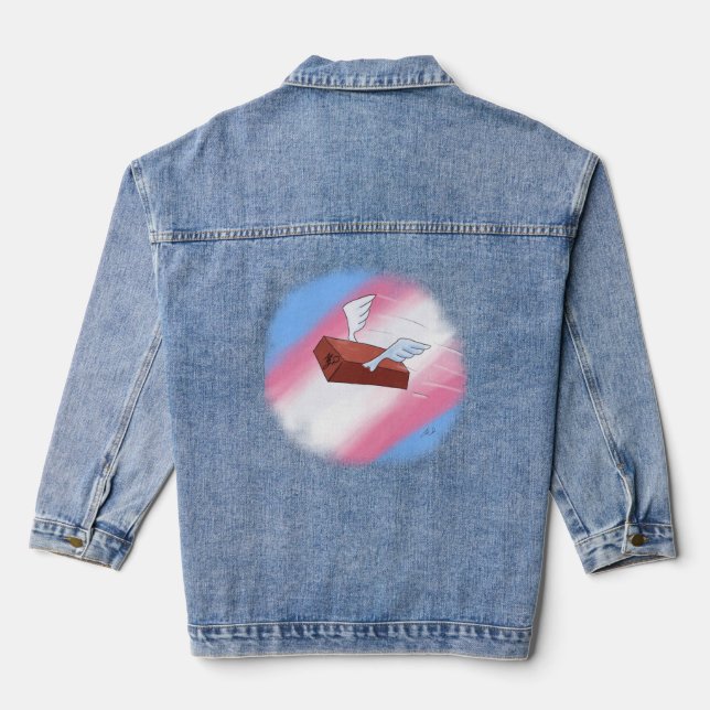 Marsha P. Johnson Sends Her Regards Denim Jacket (Back)
