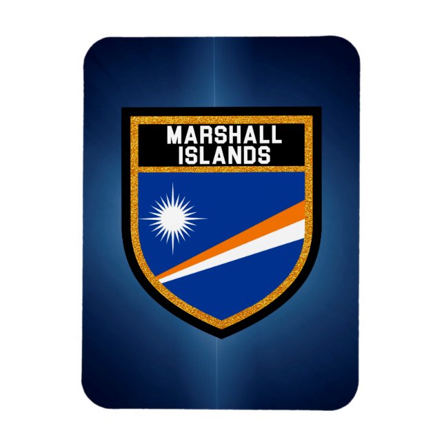 Marshal Islands Flag Magnet (Vertical)