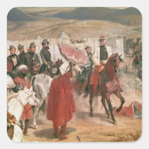 Marshal Thomas Bugeaud and Colonel Joseph Square Sticker
