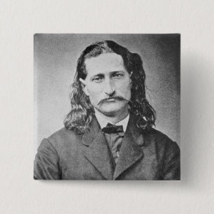 Marshal Wild Bill Hickok Old West Gunfighter 15 Cm Square Badge