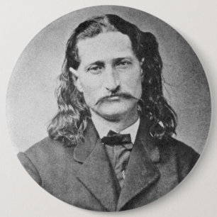 Marshal Wild Bill Hickok Old West Gunfighter 6 Cm Round Badge
