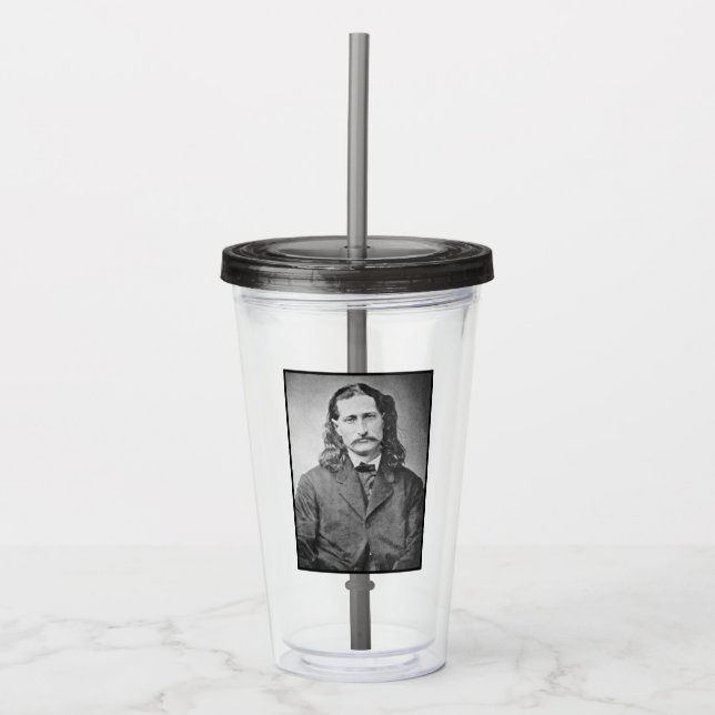 Marshal Wild Bill Hickok Old West Gunfighter Acrylic Tumbler (Front)