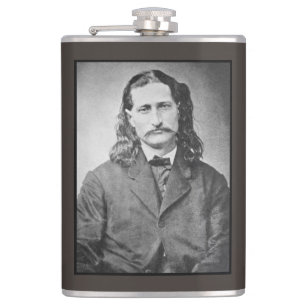 Marshal Wild Bill Hickok Old West Gunfighter Hip Flask