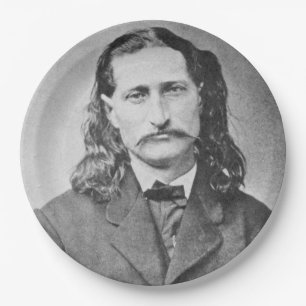 Marshal Wild Bill Hickok Old West Gunfighter Paper Plate