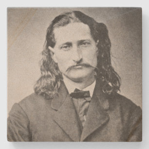 Marshal Wild Bill Hickok Old West Gunfighter Stone Coaster