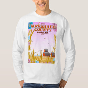Marshall County '1836' Indiana travel poster. T-Shirt
