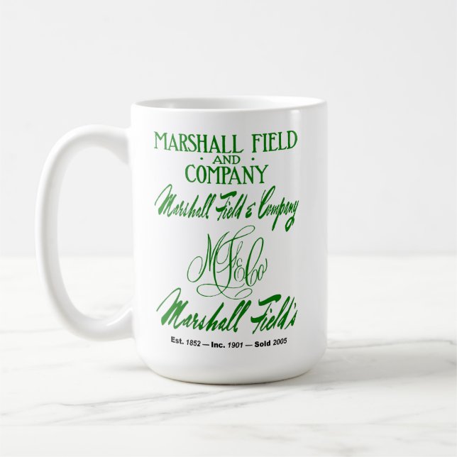 Marshall Field's 4 Logos Coffee Mug (Left)