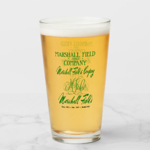 Marshall Field's 4 Logos Glass