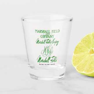 Marshall Field's 4 Logos Shot Glass